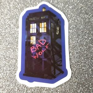 10/$10 DR. WHO waterproof sticker TV Show wolf